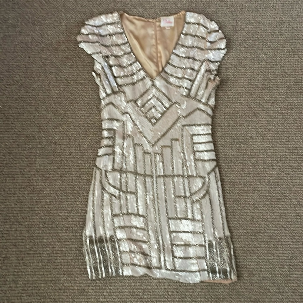 Parker sequin dress XS won once!